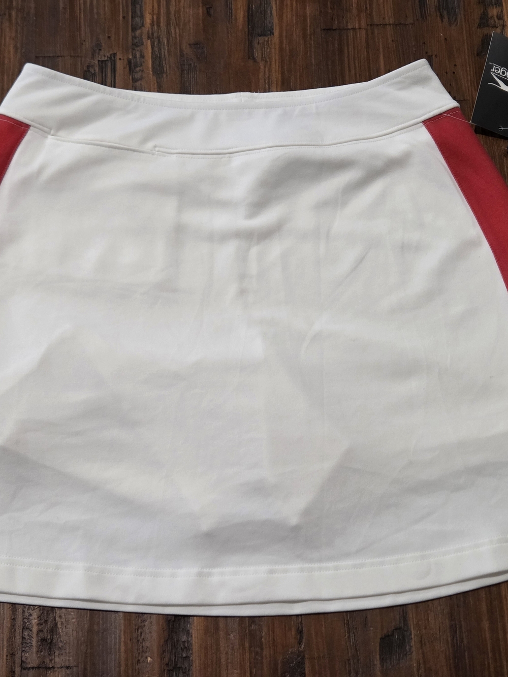 Slazenger White Skirt/Skort with Red Side Panels Hydrodri Size XS NWT